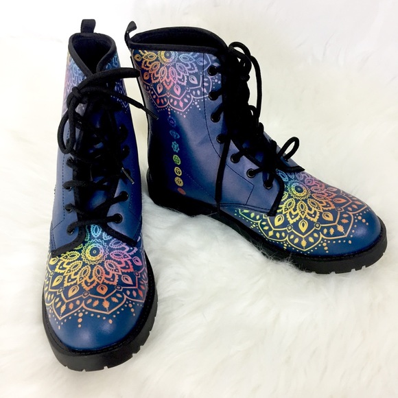 Yes We Vibe Shoes - Chakra Love Boho Booties Yes We Vibe M/7 W/9